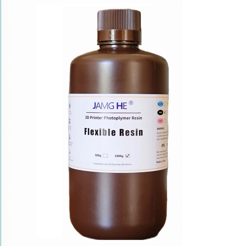 رزین پرینتر سه بعدی انعطاف پذیر جمقه مدل flexible حجم 1 لیتر