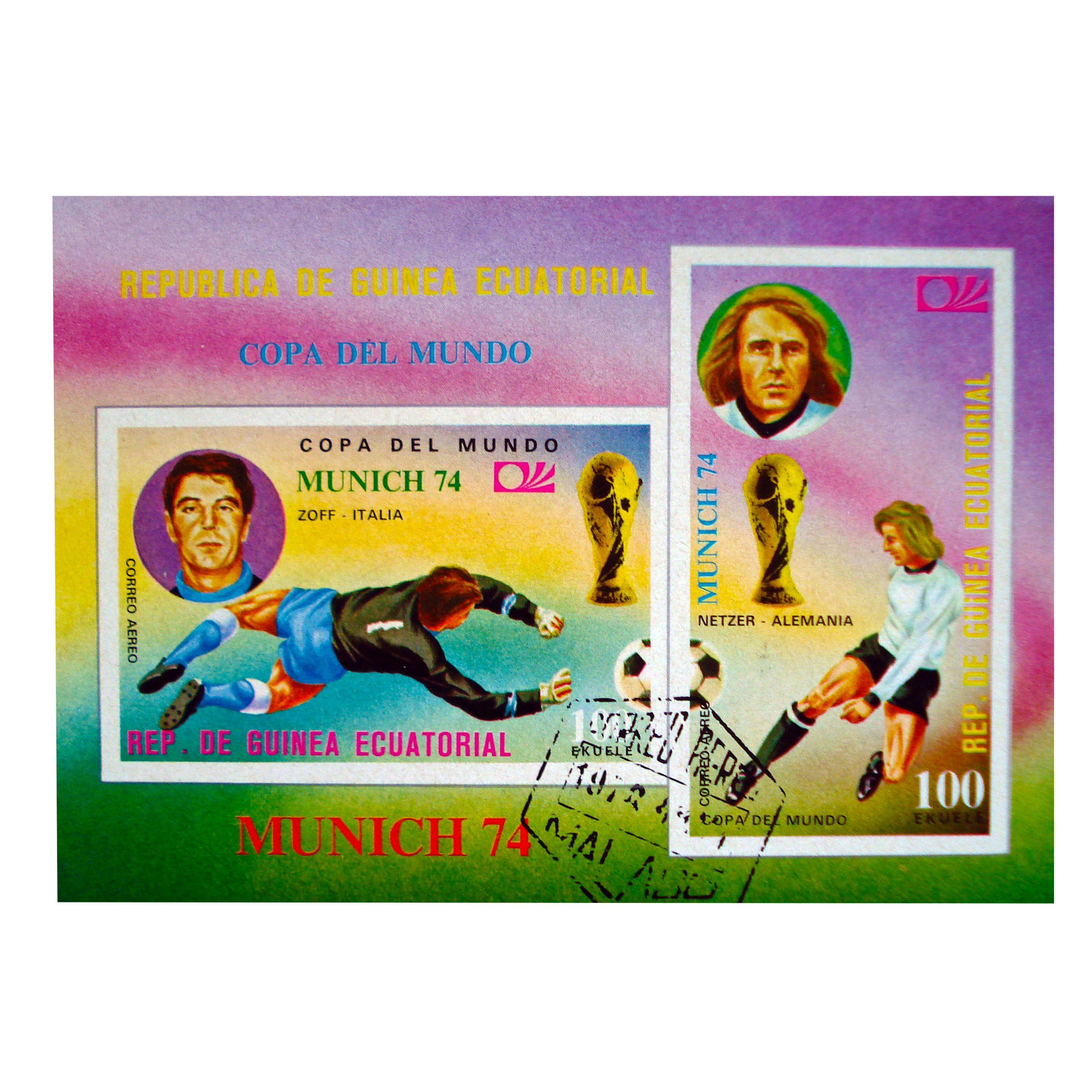 تمبر یادگاری مدل فوتبال کد ftb-615