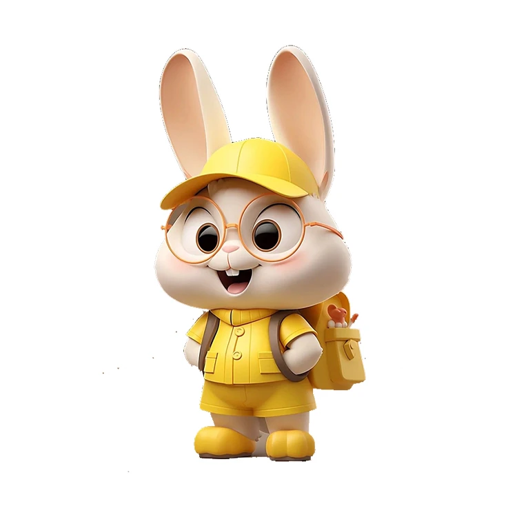 استیکر پارچه و لباس پاد آفرین مدل خرگوش کد 928