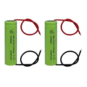 باتری لیتیومی قابل شارژ مدل IMR14500 ظرفیت 500 میلی‌آمپرساعت بسته 2 عددی