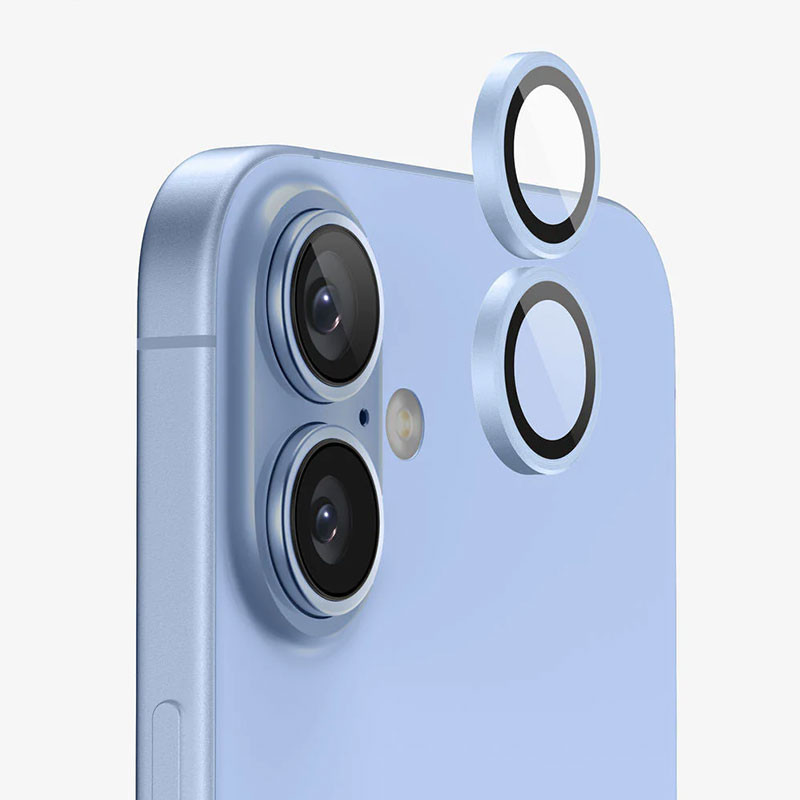محافظ لنز دوربین فلزی مسیر مدل Mist Blu مناسب برای گوشی موبایل اپل iPhone 17