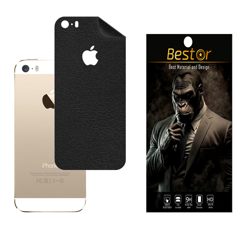 برچسب پوششی بستور مدل Leather-b مناسب برای گوشی موبایل اپل iphone 5S