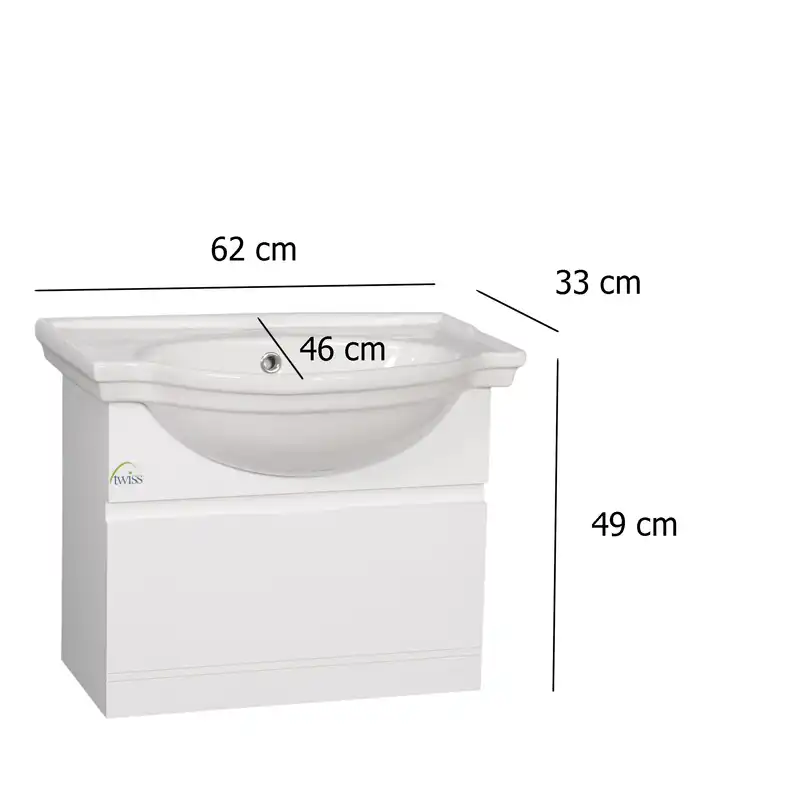ست کابینت و روشویی توییس مدل tws 1020