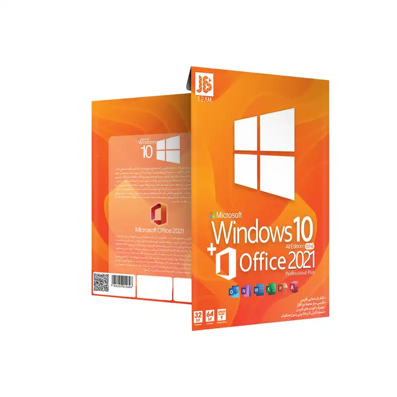 سيستم عامل ويندوز  10 نسخه 22H2 به همراه Office 2021 نشر جی بی تیم