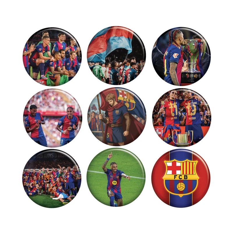 پیکسل ابیگل طرح لامین یامال و رافینیا و پدری و لواندوفسکی بارسلونا کد 005 مجموعه 9 عددی