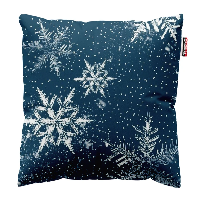 کوسن پاد آفرین طرح برف کد 1198 سایز 30*30 سانتی متر