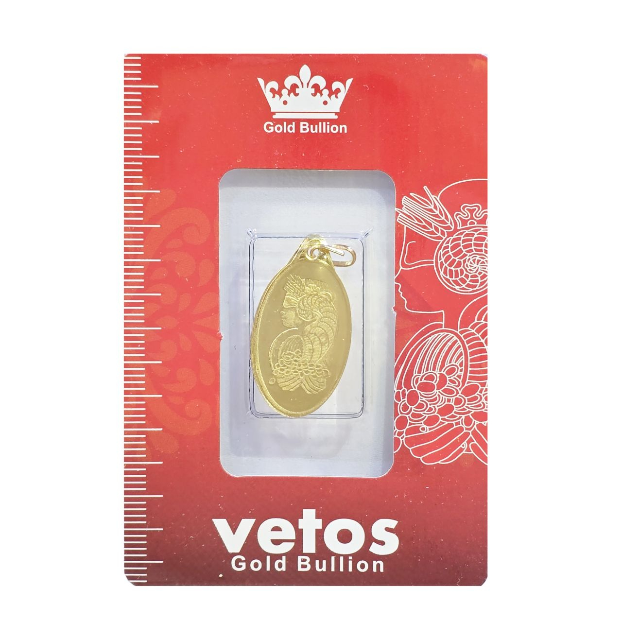 شمش طلا 18 عیار وتوس کد 02