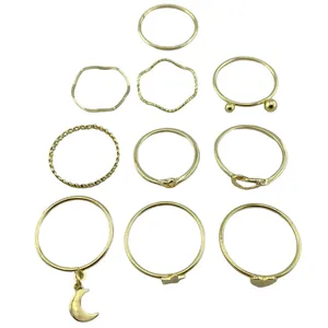 انگشتر زنانه مدل R4023 مجموعه 10 عددی