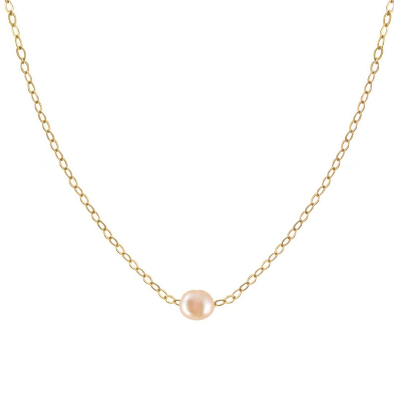 گردنبند طلا 18 عیار زنانه لیردا مدل مروارید 32