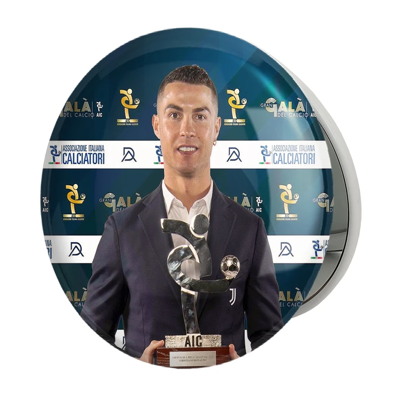 آینه جیبی خندالو طرح کریستیانو رونالدو مدل تاشو کد 13937 