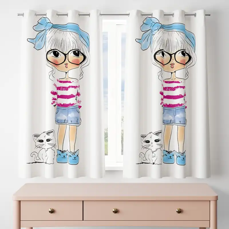 پرده مدل پانچی کد 7945 سایز 200x140 سانتی متر