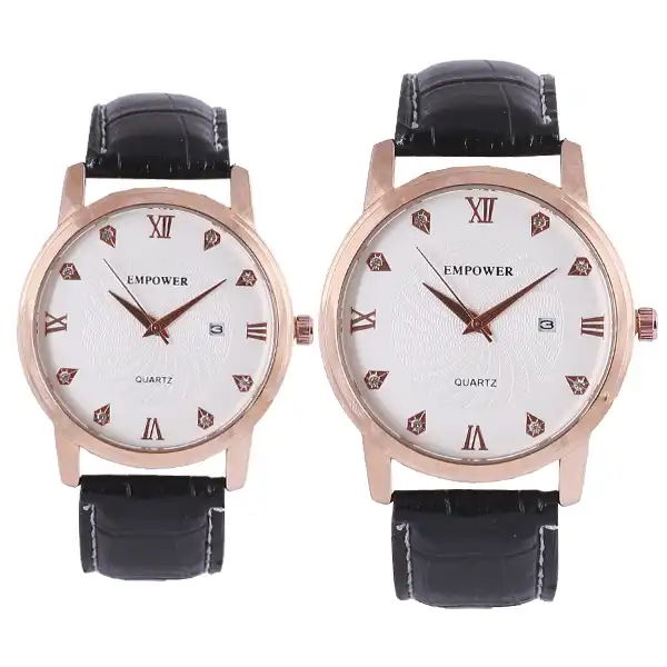 ست ساعت مچی عقربه ای زنانه و مردانه مدل EM 3610 -ST-ME-RZ