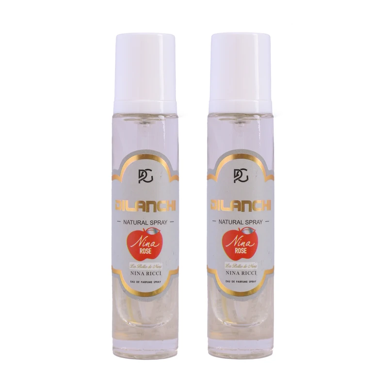 عطر جیبی زنانه دیلانچی مدل نینا ریچی با رایحه شیرین حجم 30 میلی‌لیتر مجموعه 2 عددی