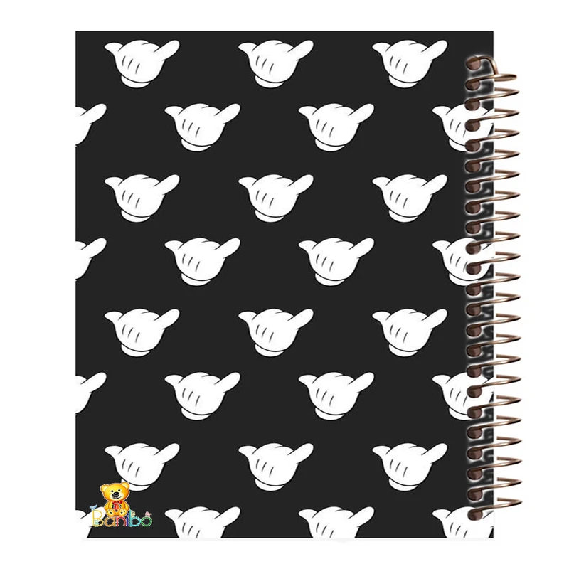 دفتر مشق 100 برگ بانیبو طرح دست میکی موس  کد 1077