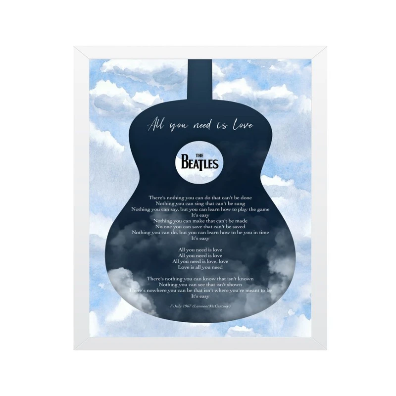 تابلو مدل همه چیزی که نیاز دارید عشق است