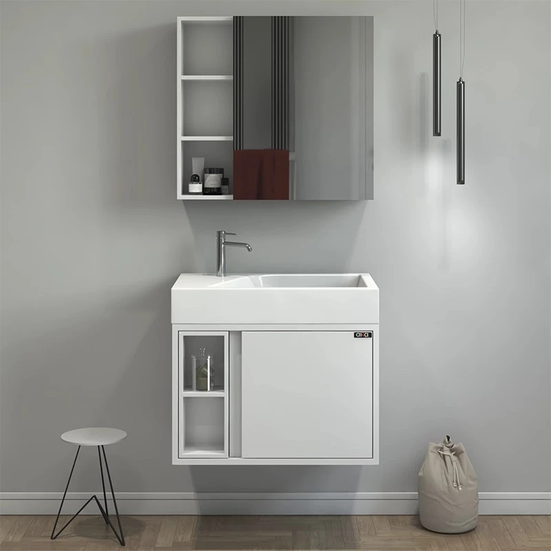 ست کابینت و روشویی دیواری آلکا مدل 5060 به همراه آینه‌ و باکس