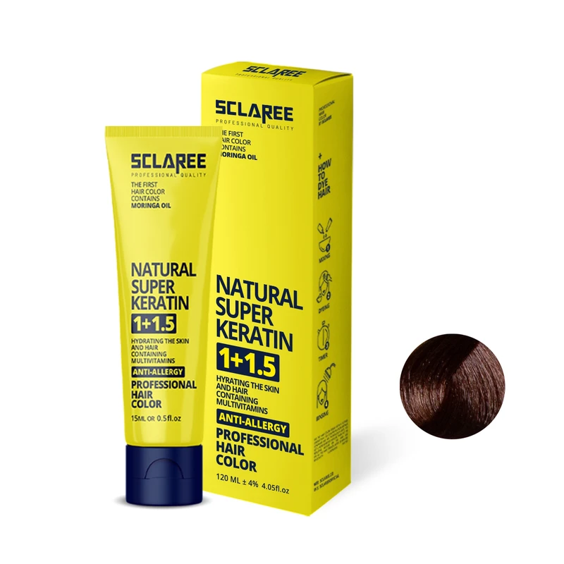 رنگ مو اسکلاره شماره 5.08 حجم 120 میلی لیتر رنگ قهوه‌ای تنباکویی روشن