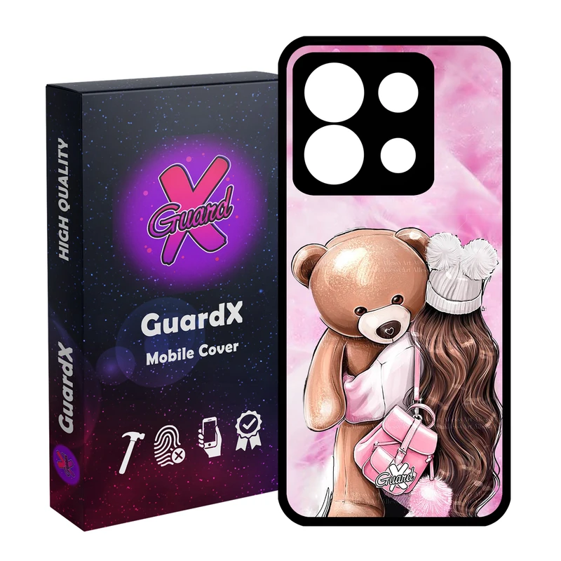 کاور گارد ایکس طرح Girl مدل Glass10088 مناسب برای گوشی موبایل شیائومی Redmi Note 13 5G
