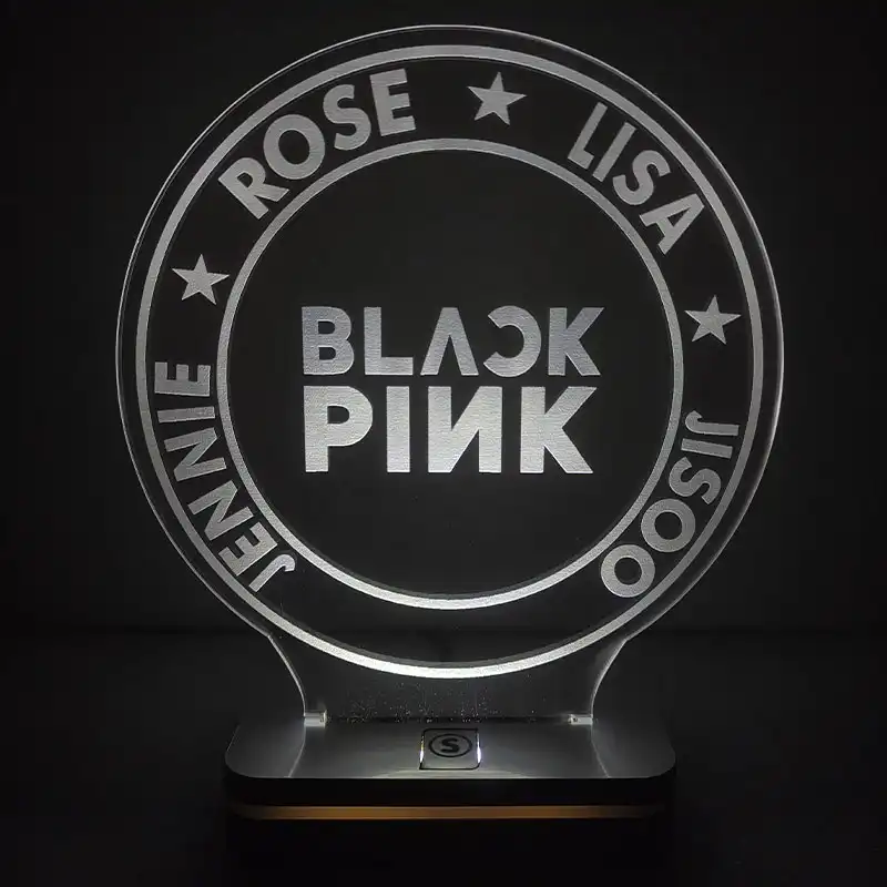 چراغ خواب طرح گروه بلک پینک  602-Black Pink مدل هفت رنگ