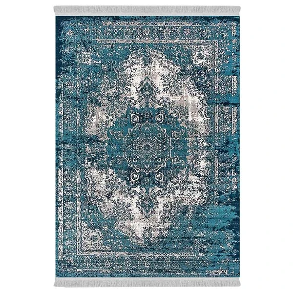 فرش پارچه‌ای دفه مدل فرشینه هازان مخمل طرح فانتزی کد 3124