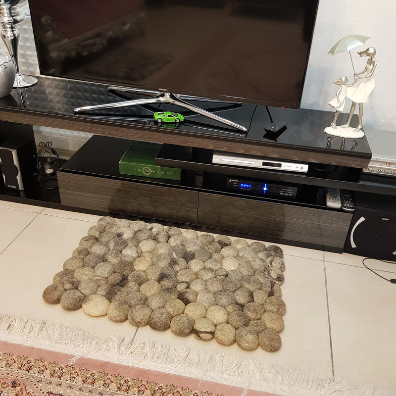 پادری نمد فرش طرح سنگواره مدل 5081