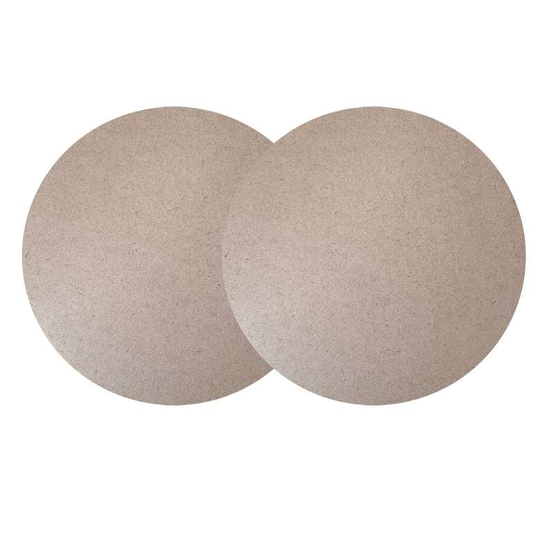 اسلایس چوبی مدل بیس خام ساعت دایره 25 مجموعه 2 عددی