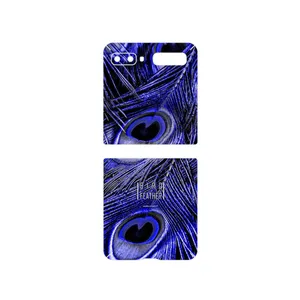 MAHOOT Purple Feather Cover Sticker for Samsung Galaxy Z Flip