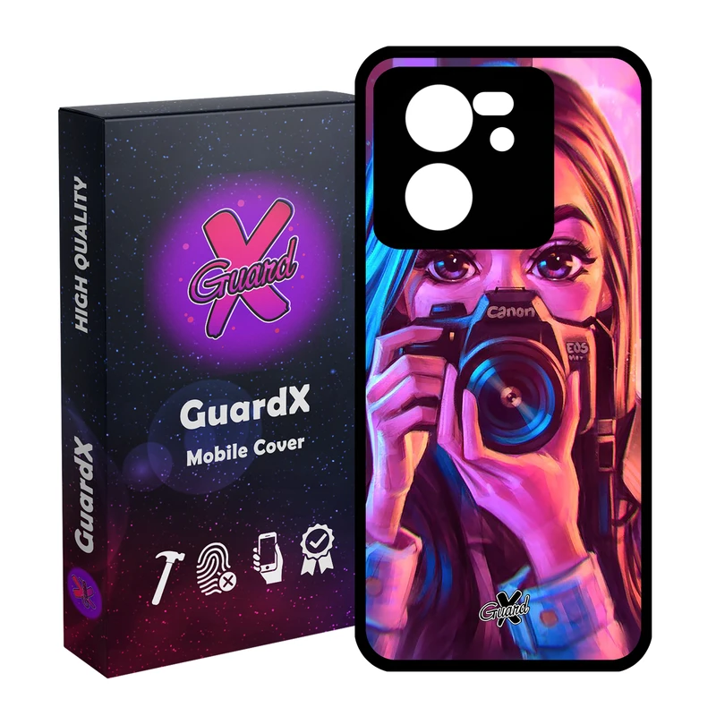کاور گارد ایکس طرح دختر مدل Glass10288 مناسب برای گوشی موبایل شیائومی 13T/13T Pro/Redmi K60 Ultra