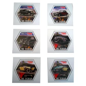 تمبر یادگاری طرح وسایل نقلیه کد car-251 مجموعه 6 عددی