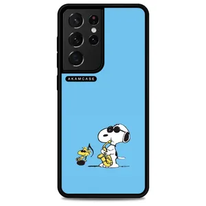 AKAM AMCWSGS21U-SNOOPY14 Cover For Samsung Galaxy S21 Ultra