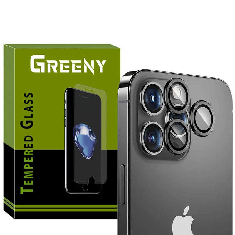 محافظ لنز دوربین گیرینی مدل Ring Lens-GR مناسب برای گوشی موبایل اپل Iphone 14 pro max