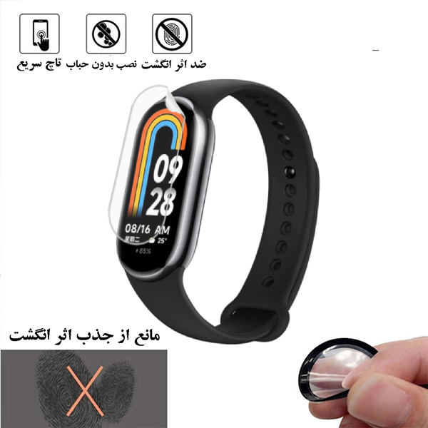 محافظ صفحه نمایش نانو لایونکس مدل MTBWL مناسب برای ساعت هوشمند شیائومی Mi Band 8