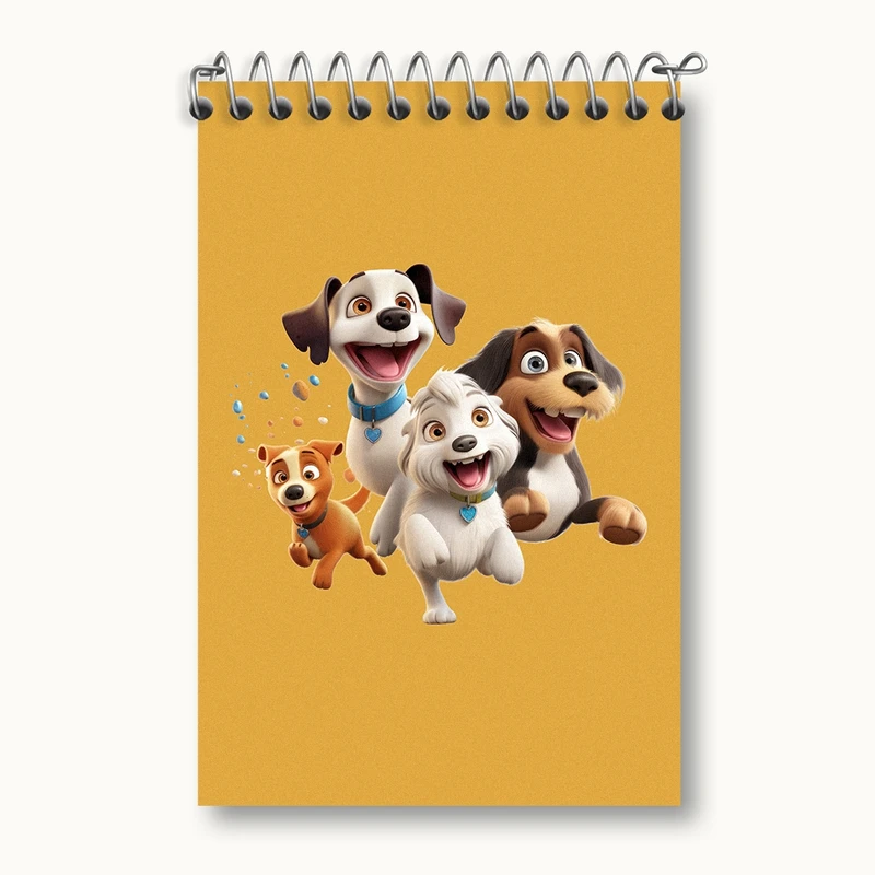 دفتر یادداشت 50 برگ خندالو مدل سگ (Dog) کد F2566