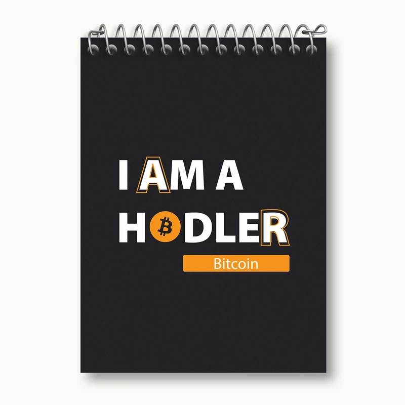 دفتر یادداشت 50 برگ خندالو مدل I Am A Hodler Bitcoin کد 10891