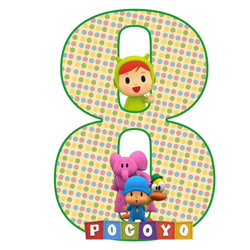 استند رومیزی مدل تولد عدد 8 طرح پوکویو کد 668