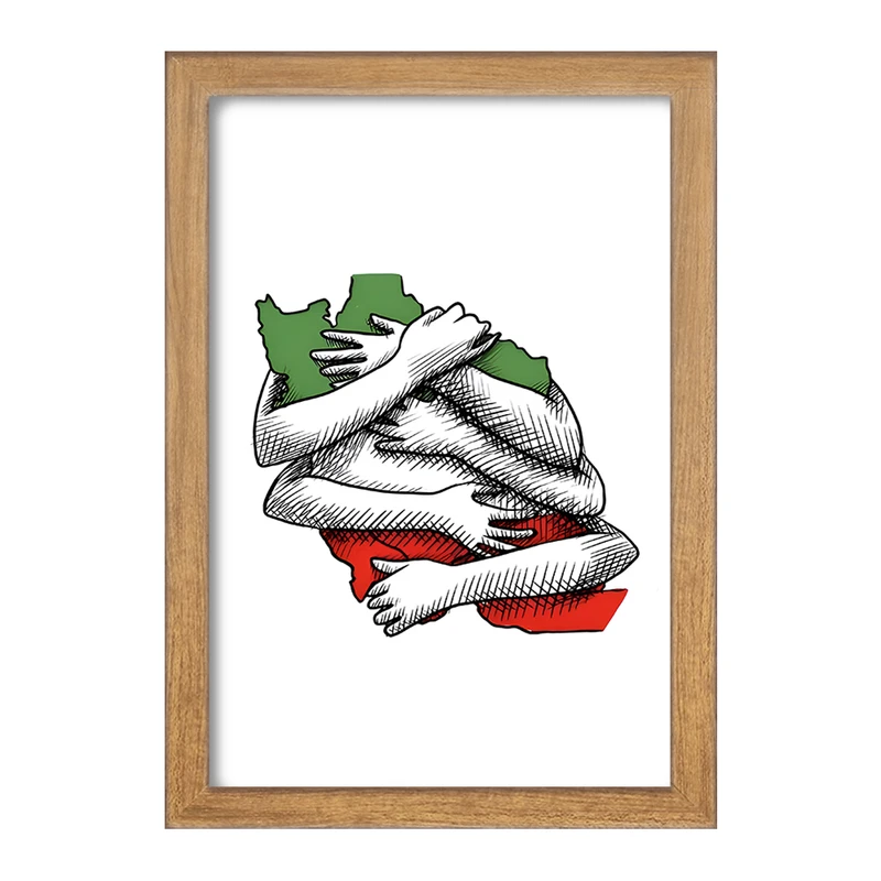 تابلو خندالو مدل ایران (Iran) کد F4984