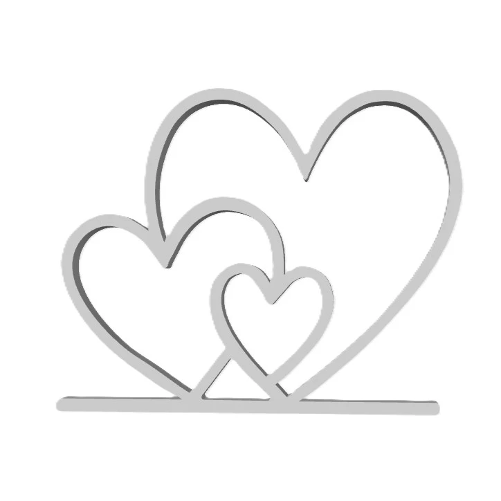 دکوری مدل Nova Art Trio of Hearts
