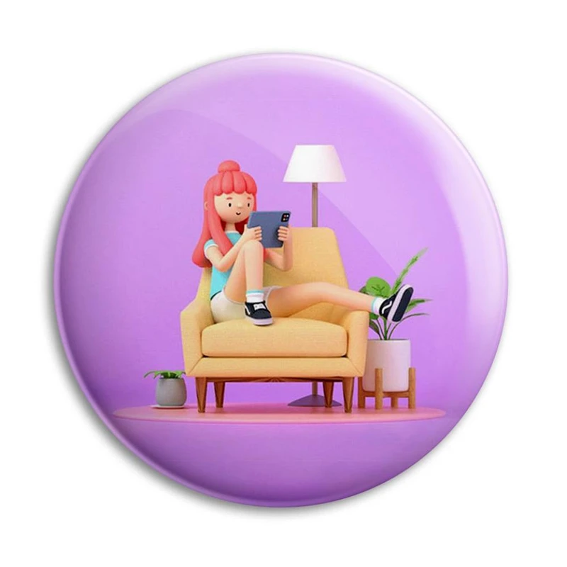 مگنت پرمانه طرح کتاب و کتاب خوانی کد pmag.35542
