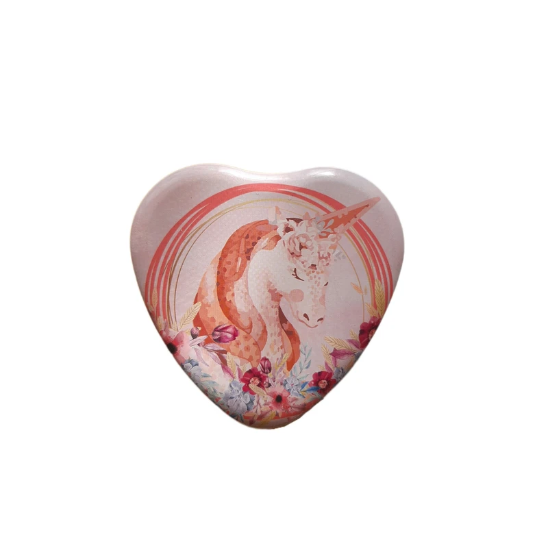 جعبه هدیه مدل قوطی فلزی طرح یونیکورن 