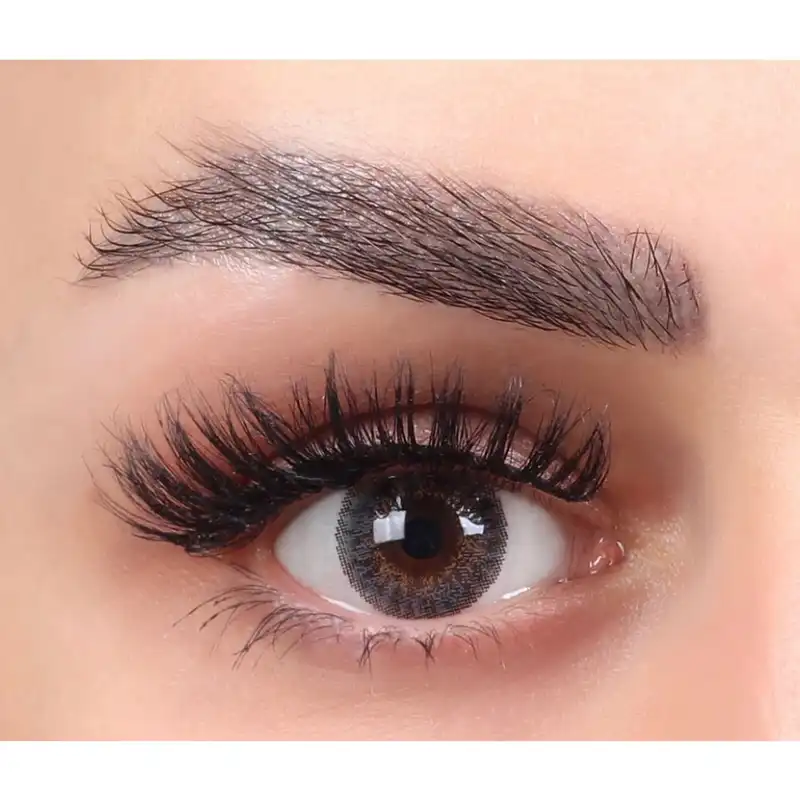 لنز چشم بیوتی شماره 12 مدل BOA311 رنگ طوسی عسلی متوسط