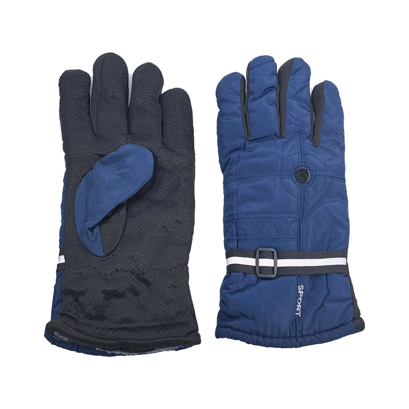 دستکش موتورسواری مدل شمعی دکمه ای کد 1028