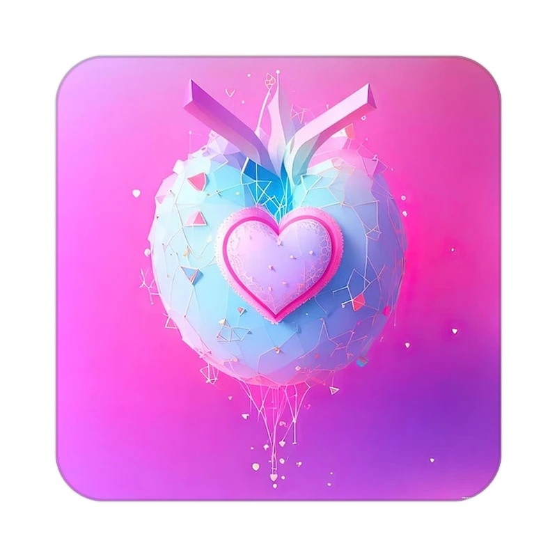 زیر لیوانی کاکتی مدل عاشقانه کد mp14170