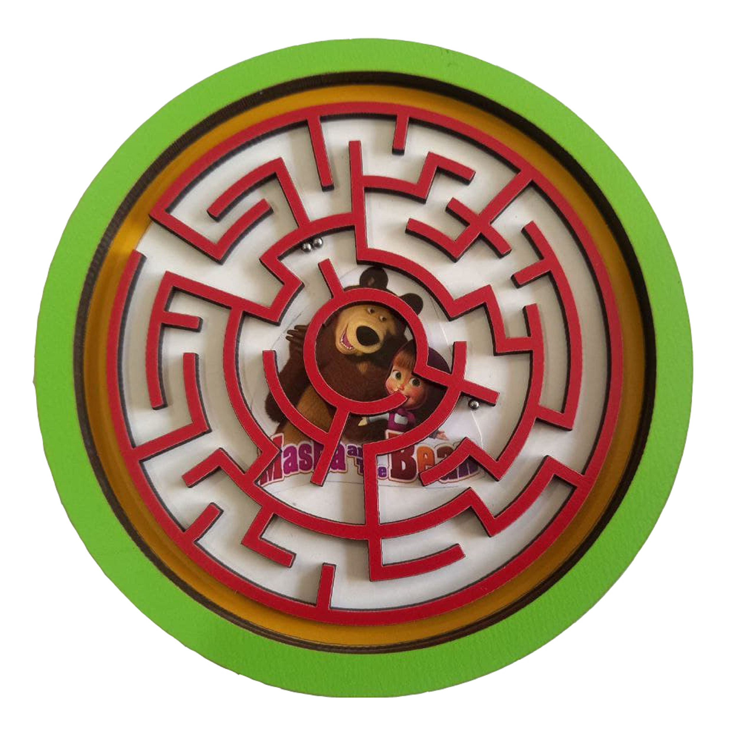 بازی فکری طرح ماز  مدل میشا و خرس کد F620