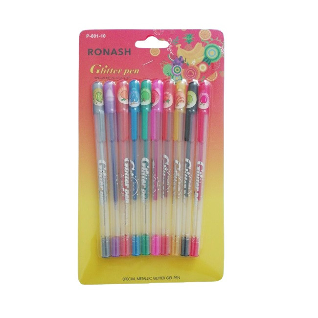 خودکار روناش مدل اکلیلی میوه ای بسته 10 عددی