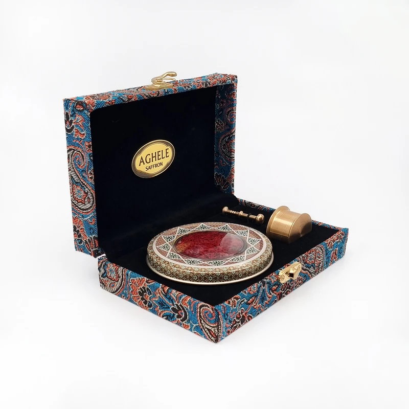 زعفران کادویی عاقله - 3 گرم به همراه هاون