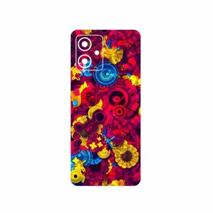MAHOOT Vector Flower Garden Digital Art Cover Sticker for Motorola Moto G54