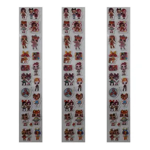 برچسب مدل نقش برجسته طرح دخترانه کد 007 بسته 3 عددی 