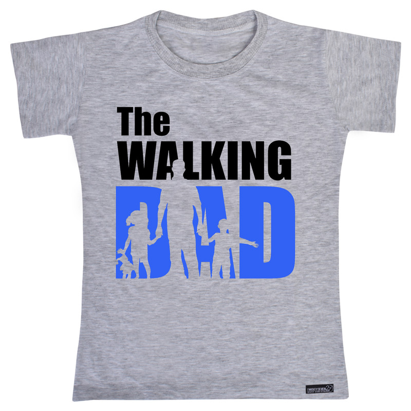 تی شرت آستین کوتاه پسرانه 27 مدل The Walking Dad کد MH1367
