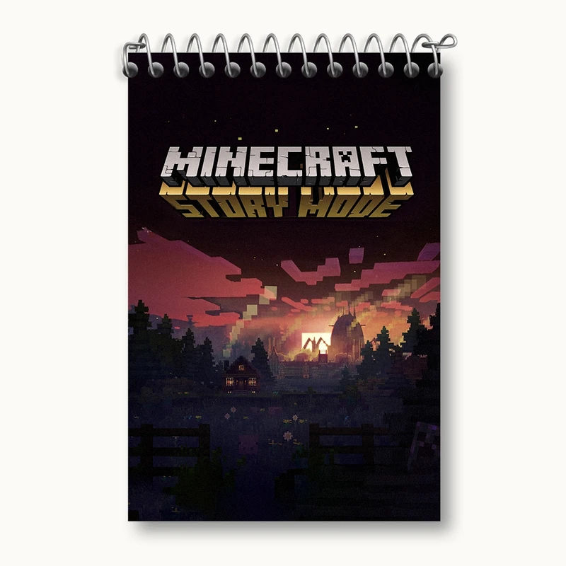 دفتر یادداشت 50 برگ خندالو مدل ماینکرافت (Minecraft) کد F239