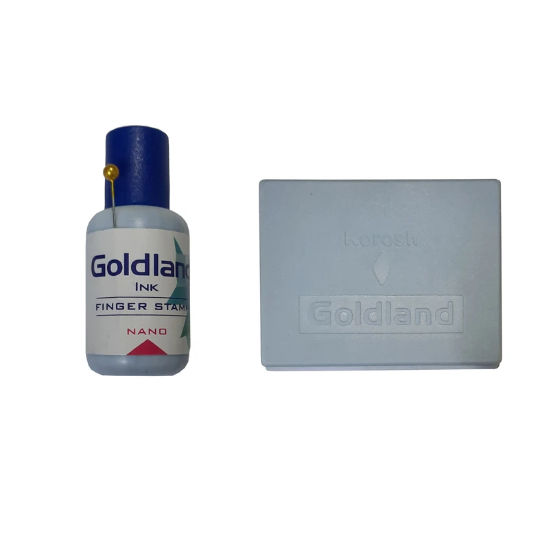 استامپ نانو کوروش مدل goldland به همراه جوهر
